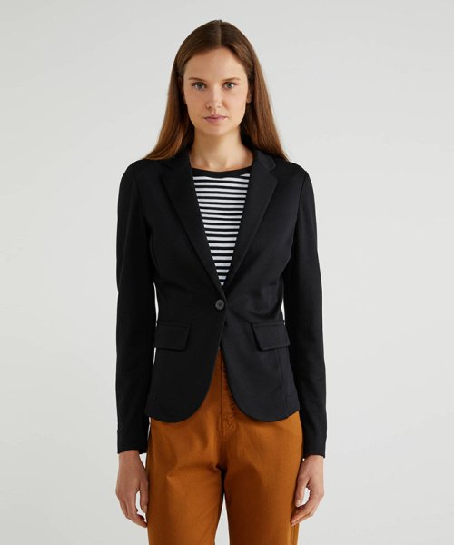 セール 30 Off シングルボタンポンチテーラードジャケット ベネトン レディース Benetton Women D Fashion セール 30 Off シングルボタンポンチテーラードジャケット ベネトン レディース Benetton Women D Fashion