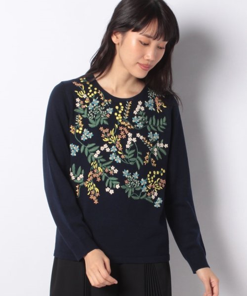 セール 特別提供価格 花柄刺繍ニット ミラン Milan D Fashion セール 特別提供価格 花柄刺繍ニット ミラン Milan D Fashion