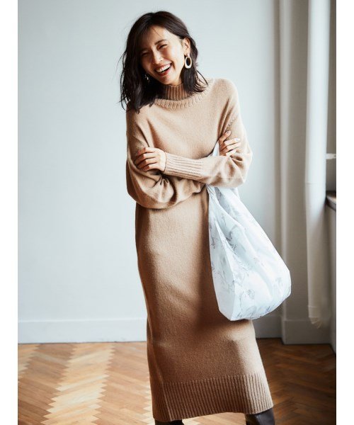 セール ウールカシミアハイネックワンピース フレイ アイディー Fray I D D Fashion