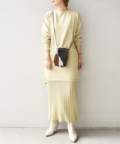 セール レイヤードニットワンピース シップス ウィメン Ships Women D Fashion