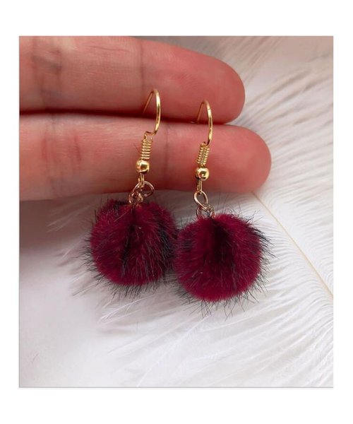 セール ふわふわ ファーピアス イヤリング レディース アクセサリー 可愛い 冬ピアス クリスマス セイヘイショップ Seiheishop D Fashion