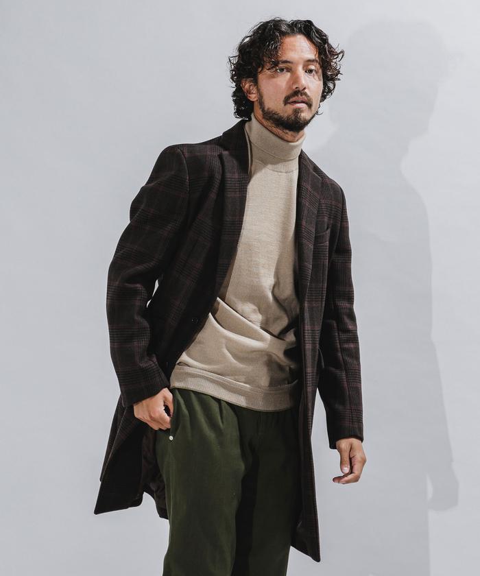 NANO universe【新品】チェスターコートSUPER140'S NANO universe（ナノユニバース）の「SUPER140'S メルトン