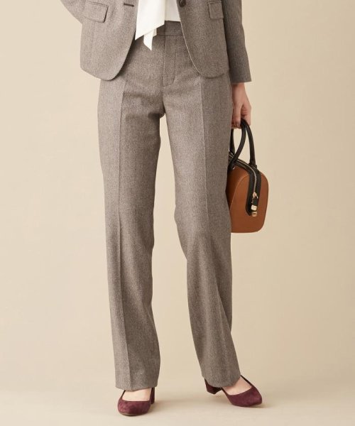 セットアップ対応 ウールストレッチツイード パンツ J プレス レディス J Press Ladies D Fashion