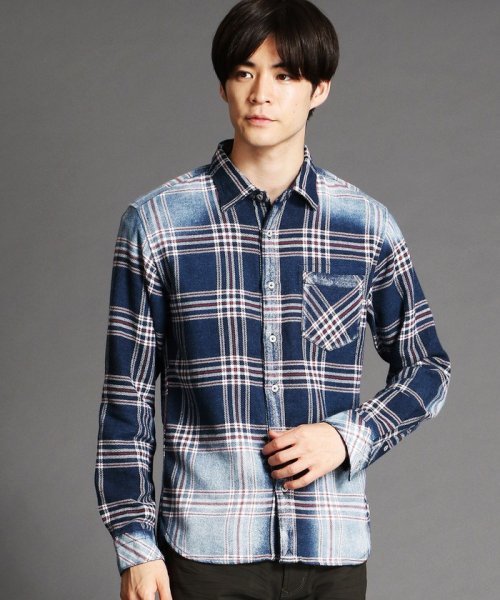 デニムチェックシャツ ニコルクラブフォーメン Nicole Club For Men D Fashion