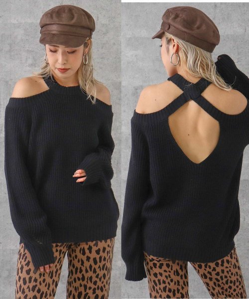セール オープンショルダーニット アナップ Anap D Fashion セール オープンショルダーニット アナップ Anap D Fashion