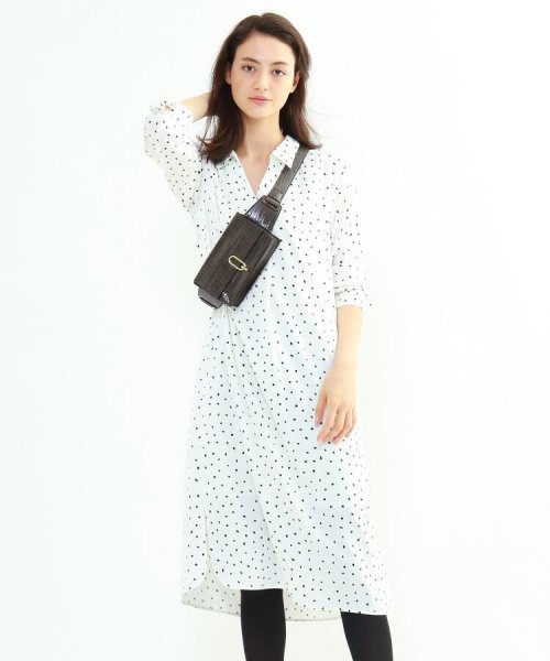 セール 50 Off マシンウォッシュ ハンドペイント幾何柄ワンピース インディヴィ Indivi D Fashion セール 50 Off マシンウォッシュ ハンドペイント幾何柄ワンピース インディヴィ Indivi D Fashion