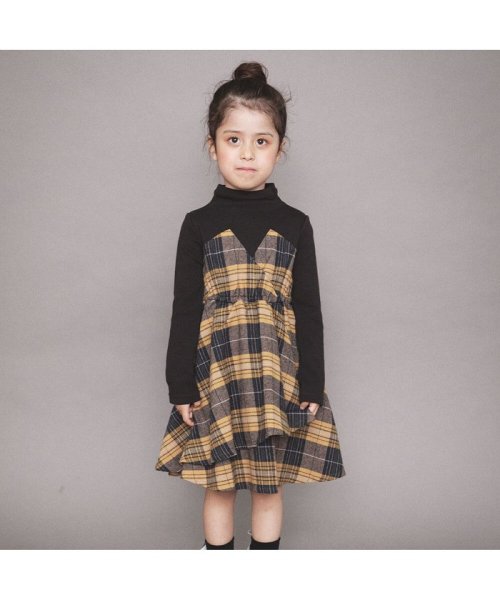 セール チェック柄ドッキングワンピース ブランシェス Branshes D Fashion セール チェック柄ドッキングワンピース ブランシェス Branshes D Fashion