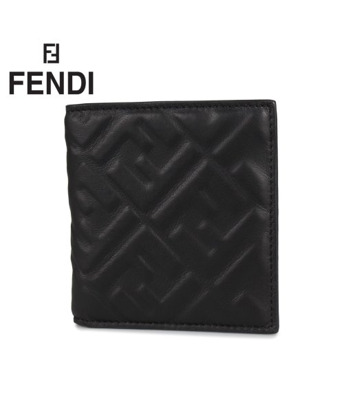 フェンディ Fendi 財布 二つ折り メンズ レディース イタリア製 Wallet ブラック 黒 7m0274a72v フェンディ Fendi D Fashion