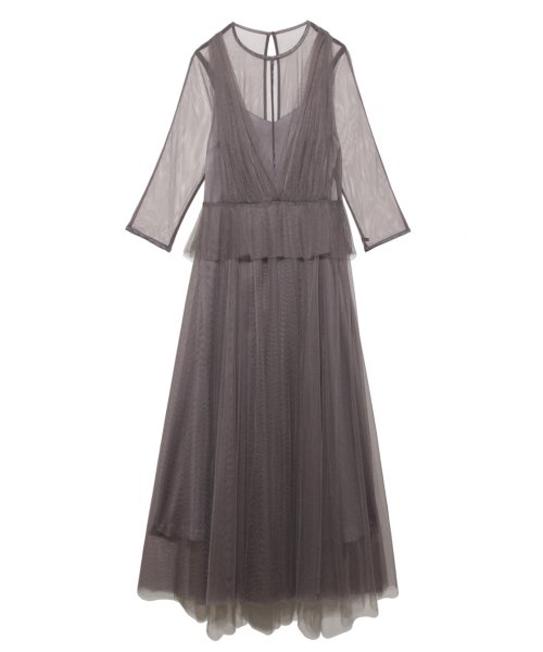 チュールレイヤードレス フレイ アイディー Fray I D D Fashion