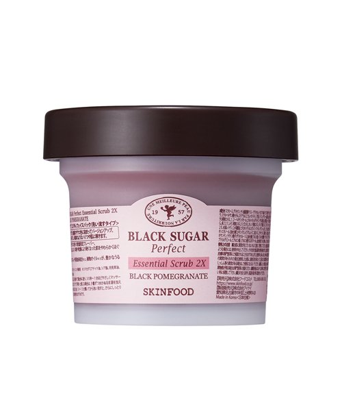 ブラックシュガー パーフェクト エッセンシャルスクラブ 2x 黒ザクロ 210g Skinfood Skinfood D Fashion