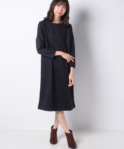 Noir ミラノリブラウンドネックワンピース メルローズ クレール Melrose Claire D Fashion
