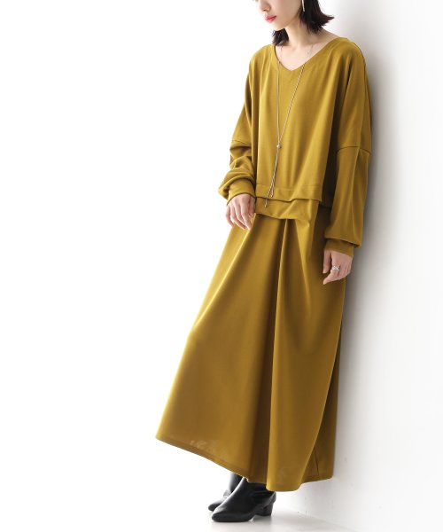 ウエストタックアシメワンピース オシャレウォーカー Osharewalker D Fashion ウエストタックアシメワンピース オシャレウォーカー Osharewalker D Fashion