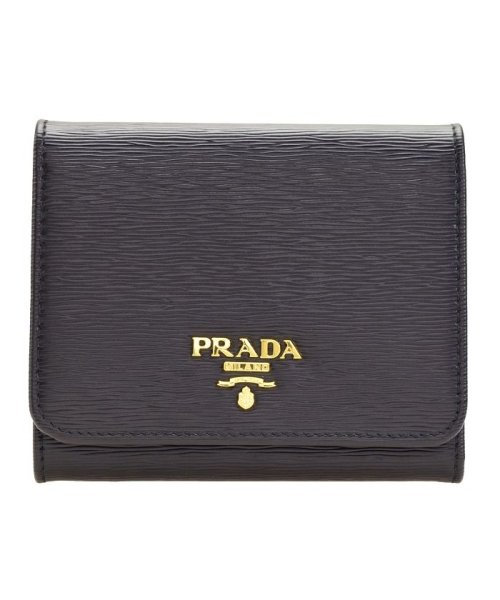 中古】 PRADA （プラダ） 三つ折り財布 財布 三つ折り財布(小銭入有 