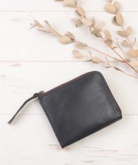 nafka/ナフカ nafka 財布 レディース 二つ折り コンパクト 薄い 薄型 スリム 小さい L字ファスナー 本革 牛革 モストロレザー 日本製 シンプル ナチュラル/503651349