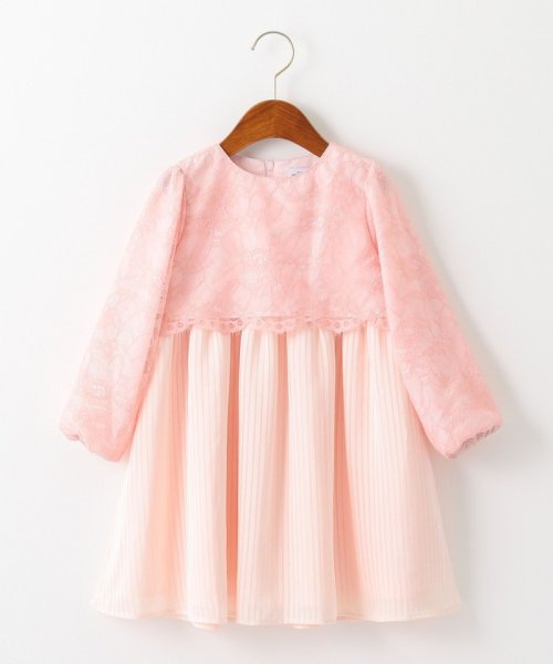 レース サテン ストライプ ワンピース グリーンレーベルリラクシング キッズ Green Label Relaxing Kids D Fashion レース サテン ストライプ ワンピース グリーンレーベルリラクシング キッズ Green Label Relaxing Kids D Fashion
