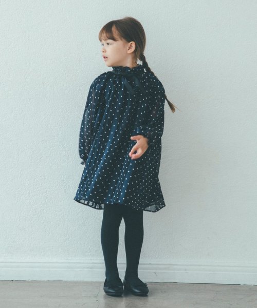 サテンドット ワンピース グリーンレーベルリラクシング キッズ Green Label Relaxing Kids D Fashion