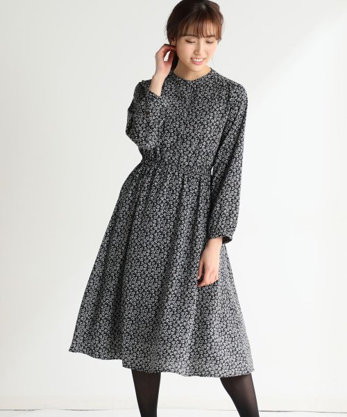 バンドカラーワンピース ハニーズ Honeys D Fashion バンドカラーワンピース ハニーズ Honeys D Fashion