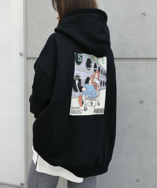 ランドリーガールプリントパーカー ロッツオブラブ Lots Of Love D Fashion ランドリーガールプリントパーカー ロッツオブラブ Lots Of Love D Fashion