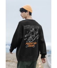 HOOK/フック HOOK 【HOOK】【2020新作】数量限定！ユニセックス・ストリート/激カワ オリジナルプリント ニット風スウェット マーガレット柄・ベア柄・宇宙飛/503658833