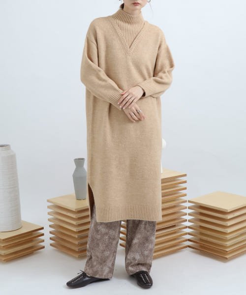 セール Web 一部店舗限定 レイヤードスタイルニットワンピース センスオブプレイス バイ アーバンリサーチ Sense Of Place By Urban Research D Fashion セール Web 一部店舗限定 レイヤードスタイルニットワンピース センスオブプレイス バイ アーバンリサーチ Sense Of Place By Urban Research D Fashion