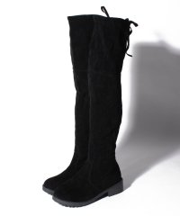 STYLEBLOCK/スタイルブロック STYLEBLOCK リボン付きローヒールニーハイブーツ/503652420
