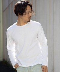 Nylaus/SKKONE T/C ワッフル クルーネック ロングTシャツ/503668690