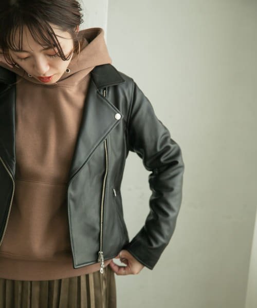 セール ラムレザーダブルライダースジャケット アイテムズ アーバンリサーチ レディース Items Urbanresearch D Fashion