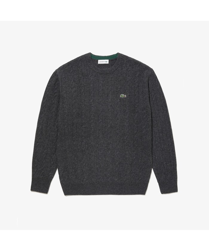ラコステ LACOSTE Karl Karl Vネックニットセーター （グレー