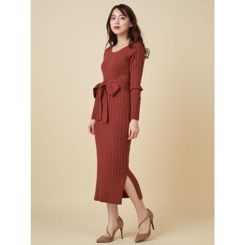 ウエストレースリブタイトワンピース ロイヤルパーティー Royal Party D Fashion ウエストレースリブタイトワンピース ロイヤルパーティー Royal Party D Fashion