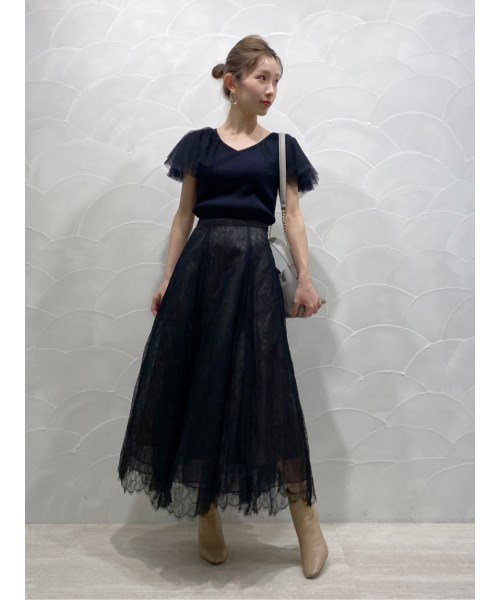 レースフレアスカート スナイデル Snidel D Fashion