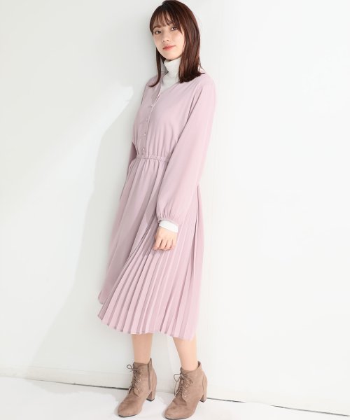 セール プリーツ切替ワンピース ハニーズ Honeys D Fashion セール プリーツ切替ワンピース ハニーズ Honeys D Fashion