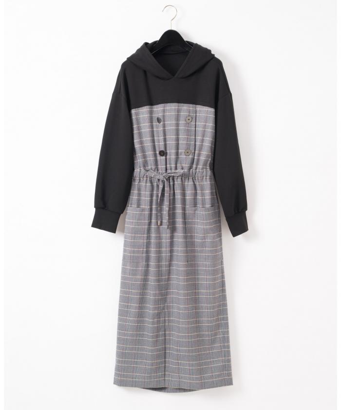 【新発売】今週の市販 ENFOLDエンフォルド着物風ニットワンピースキモノワンピース ワンピース