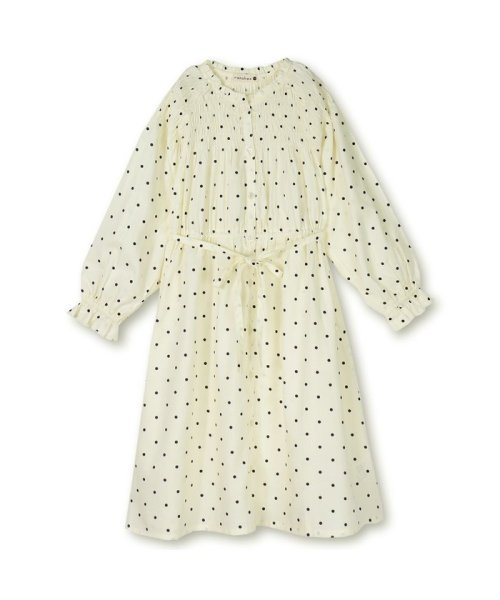ドット柄長袖ワンピース ブランシェス Branshes D Fashion ドット柄長袖ワンピース ブランシェス Branshes D Fashion