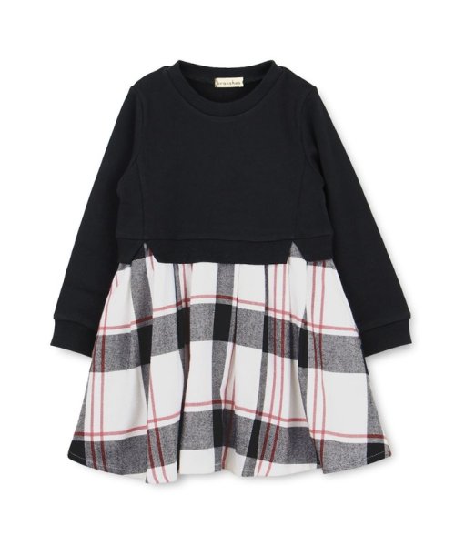 セール チェック柄ドッキングワンピース ブランシェス Branshes D Fashion セール チェック柄ドッキングワンピース ブランシェス Branshes D Fashion