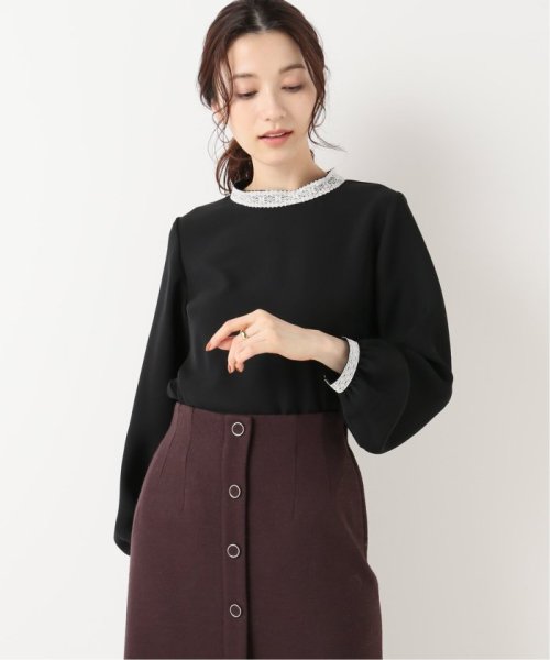 セール 40 Off スムージーサテンバイカラーレースブラウス ラ トータリテ La Totalite D Fashion セール 40 Off スムージーサテンバイカラーレースブラウス ラ トータリテ La Totalite D Fashion