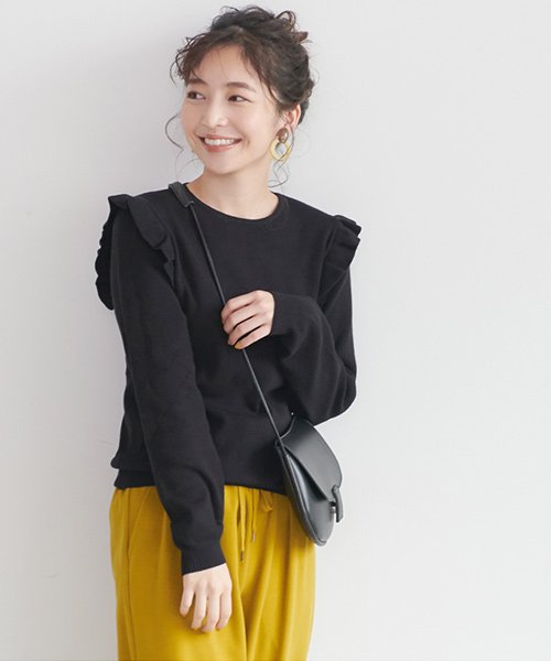 肩フリルニット コカ Coca D Fashion