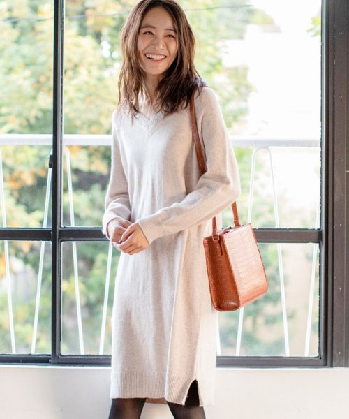 セール Web限定 Vネックニットワンピース コーエン Coen D Fashion