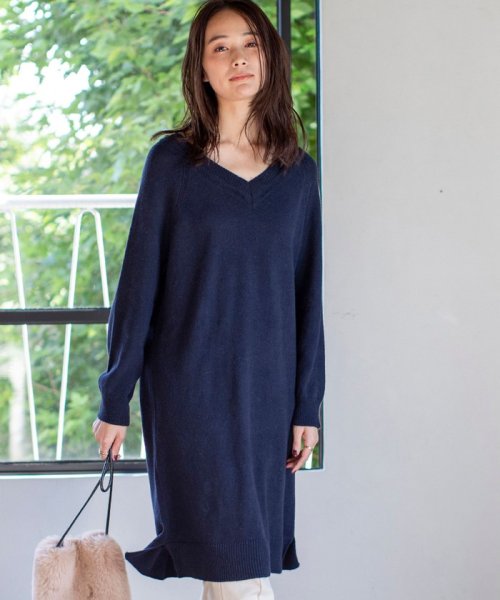 セール Web限定 Vネックニットワンピース コーエン Coen D Fashion セール Web限定 Vネックニットワンピース コーエン Coen D Fashion