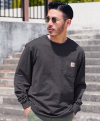 JIGGYS SHOP/Carhartt(カーハート)ポケット付きクルーネックロンT / メンズ Tシャツ 長袖Tシャツ ロンティー カットソー トップ/503682222