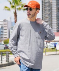 JIGGYS SHOP/Carhartt(カーハート)ポケット付きクルーネックロンT / メンズ Tシャツ 長袖Tシャツ ロンティー カットソー トップ/503682222