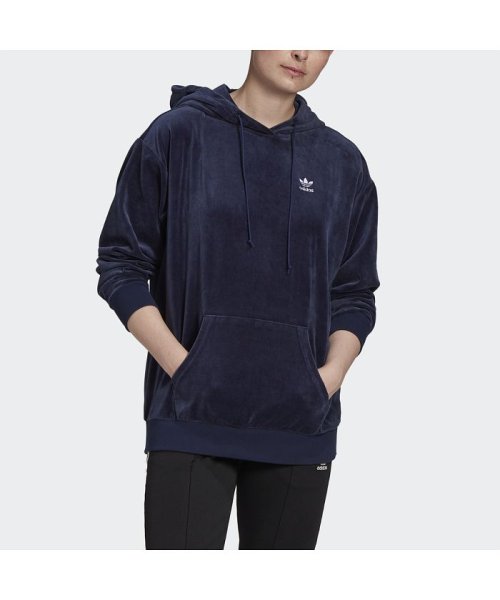 セール ベロア トレフォイル パーカー アディダス オリジナルス Adidas Originals D Fashion