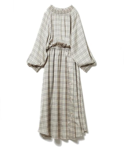 セール Musee オーバーチェックプリントワンピース クリアインプレッション Clear Impression D Fashion セール Musee オーバーチェックプリントワンピース クリアインプレッション Clear Impression D Fashion