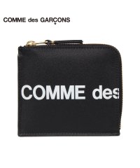 COMME des GARCONS/コムデギャルソン COMME des GARCONS 財布 ミニ財布 メンズ レディース L字ファスナー 本革 HUGE LOGO WALLET ブラック 黒 /503008257