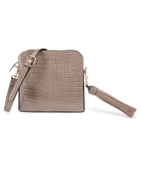 Ungrid/アングリッド Ungrid バッグ ショルダーバッグ レディース SHINY SMALL CROCO BIG TASSEL BAG ブラック グレー オーク カ/503485908