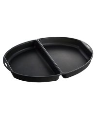 BRUNO/ブルーノ BRUNO BRUNO ブルーノ オーバルホットプレート用 ハーフプレート 焼肉 オプション 料理 パーティ キッチン ブラック 黒 BOE053ーH/503637692