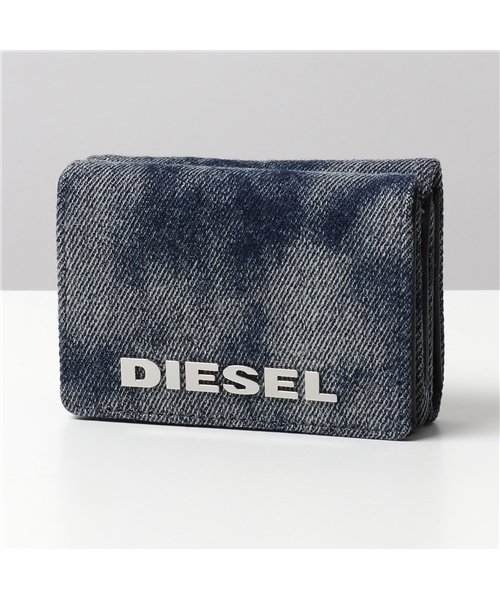 セール Diesel ディーゼル X P0416 Lorettina 三つ折り財布 ミニ財布 豆財布 デニム メタルロゴ H7663 レディース ディーゼル Diesel D Fashion セール Diesel ディーゼル X P0416 Lorettina 三つ折り財布 ミニ財布 豆財布 デニム メタルロゴ H7663 レディース ディーゼル Diesel D Fashion