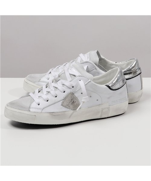 セール Philippe Model フィリップモデル Prld Vc02 Prsx Veau Croco レザーコンビ ローカット スニーカー シューズ ヴィンテ フィリップモデル Philippe Model D Fashion