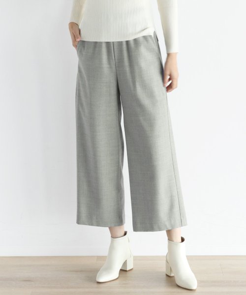 セール Soeur7 手洗い可 クロップドワイドパンツ ラシュッド Lasud D Fashion