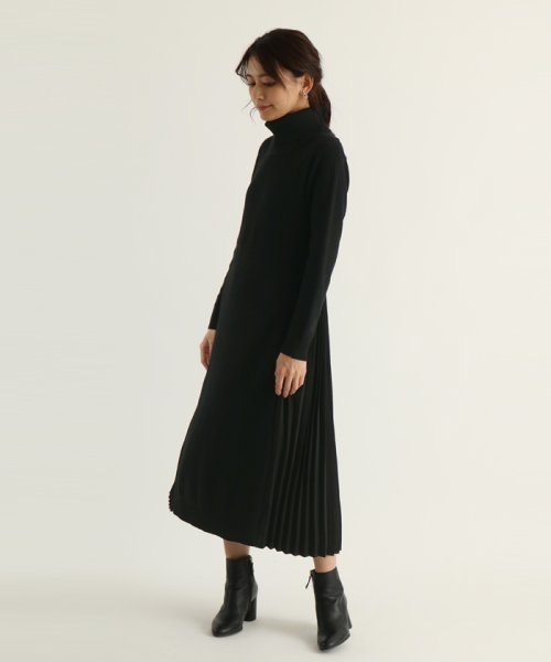 セール Scotclub スコットクラブ サイドプリーツニットワンピース スコットクラブ Scotclub D Fashion セール Scotclub スコットクラブ サイドプリーツニットワンピース スコットクラブ Scotclub D Fashion