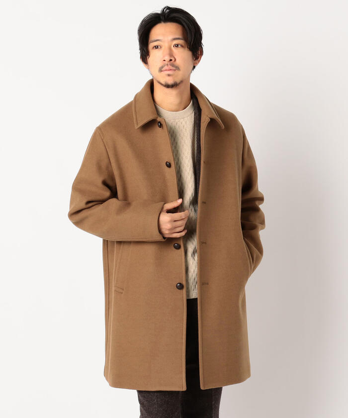 グロスター GLOSTER ステンカラーコート/キャメル色/Mサイズ/メンズ セール】Wool Blend Jersey ステンカラーコート(503683722
